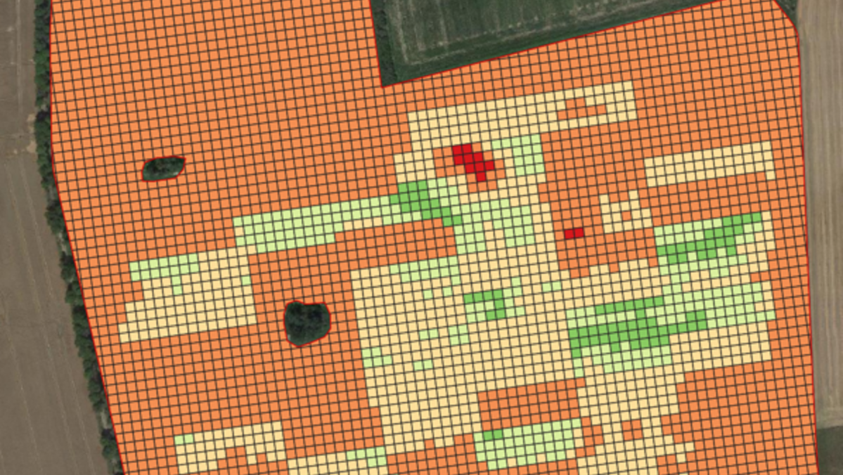 Eine Düngemittel-Applikationskarte